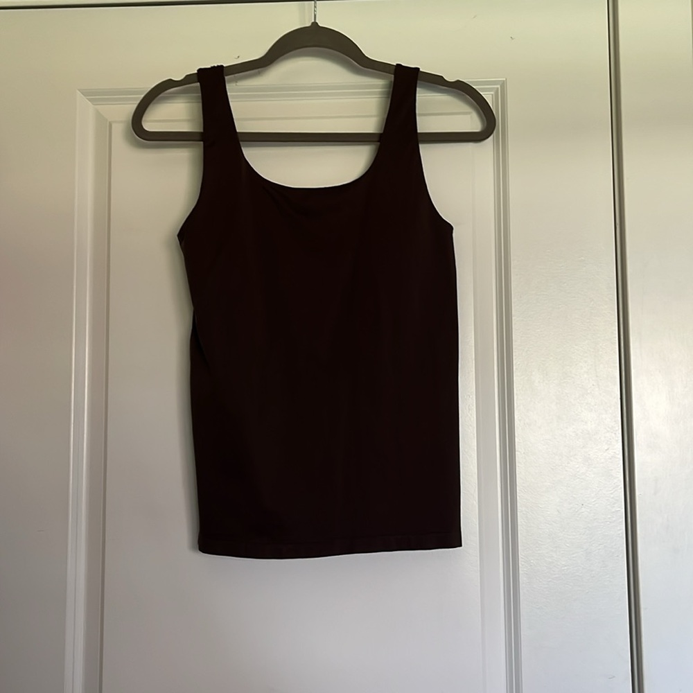 Kathy Ireland Brown Tank Top With Built In Shelf Bra Sz XS/S - Picture 4 of 8